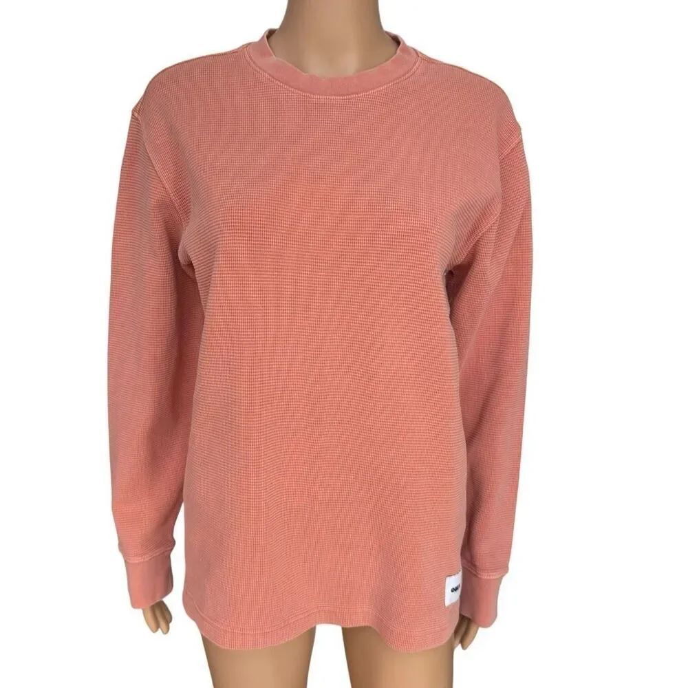 Obey Established Works Bold heavyweight top 100% cotton thermal shirt sz S